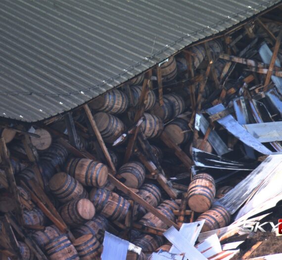 Partial Rickhouse Collapse Jack Daniel Distillery